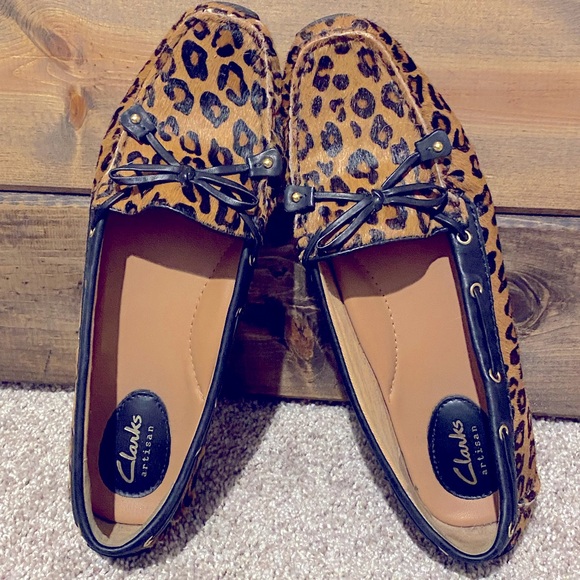 Clark’s Leopard Loafers - Picture 1 of 3